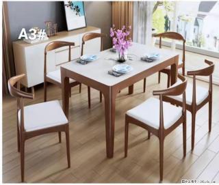 T08高级长方桌，胡桃色  1.35米带炉一桌四椅650元，现货11套。 - 崇左28生活网 chongzuo.28life.com